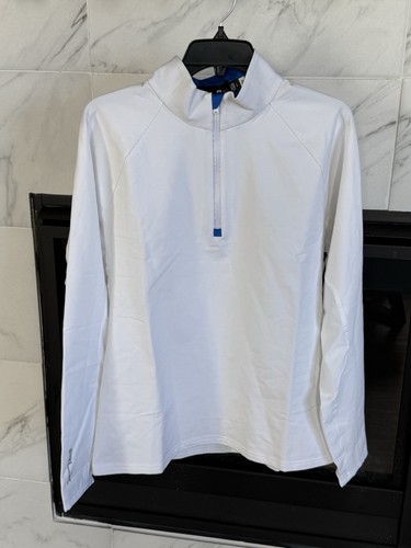 RLX Ralph Lauren Golf Mens 1/4 Zip Pullover White Sz Large