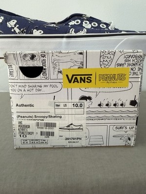 VANS x Peanuts Authentic Snoopy Skating Blue Limited Edition Men's