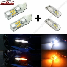 Switchback LED DRL/Turn Signal w/ Parking Bulbs Kit For 2015-2017 Ford Mustang