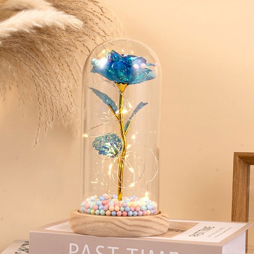 New Galaxy Artificial Rose Flowers Enchanted Rose LED Light Mother's Day Gift - Picture 17 of 18