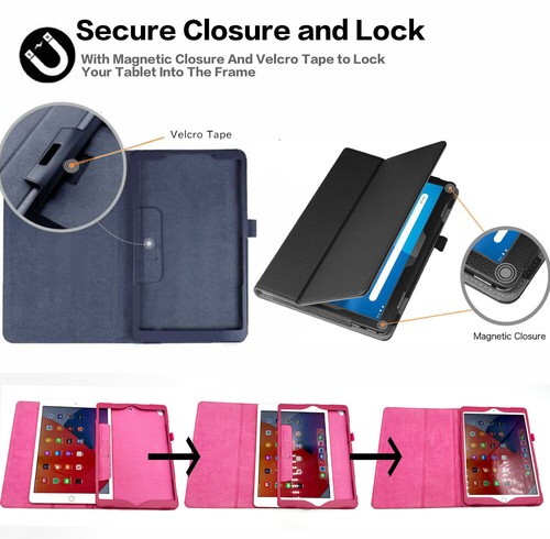 Tablet Case For Samsung Galaxy Tab A A7 Lite A8 A9 Plus Flip Leather Stand Cover - Picture 8 of 20