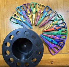 Carousel w/Set of 14 Craft Scissors for Creative Arts Scrapbook Decorative Edger