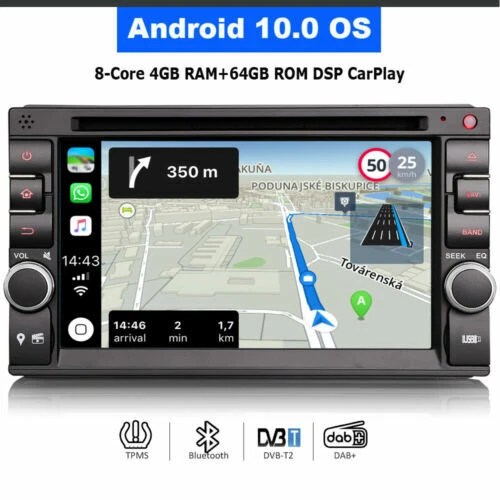 6,2 in mit 3D Kartenansicht Einbaubare Navigationsgeräte fürs Auto