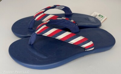 Flip Flop Thong Sandal Unisex Men's 4-10 Women's 5-11 Choose Color Stripe Design