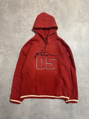 Vintage Fubu Red Hoodie Big Logo Women's M