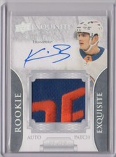 2020-21 UD Exquisite Collection Rookie Autograph Patch Kieffer Bellows RC Auto