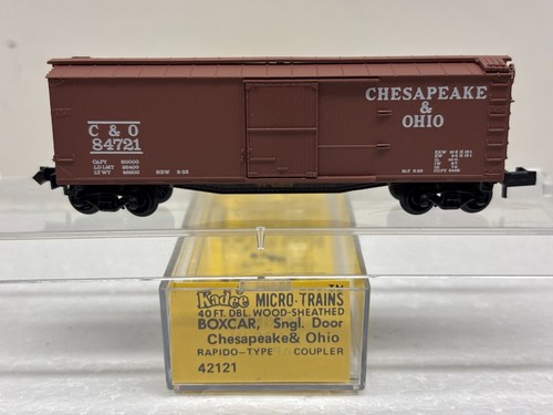 Micro trenes Kadee escala N MTL 42121 Chesapeake y Ohio C&O 84721 vagón de caja | Zustand: New