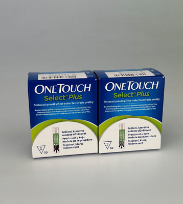 One Touch Select Plus Blutzuckerteststreifen | 100 Stück | Verfall: 30.06.2027