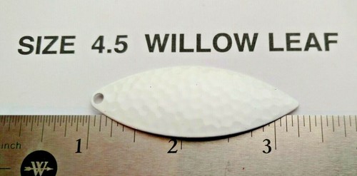 10 sz 4.5 Hammered willow leaf blades spinner baits or lure making, replacement - Picture 6 of 12