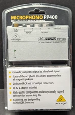 NEW Behringer Microphono PP400 Ultra-Compact Phono Turntable Preamp