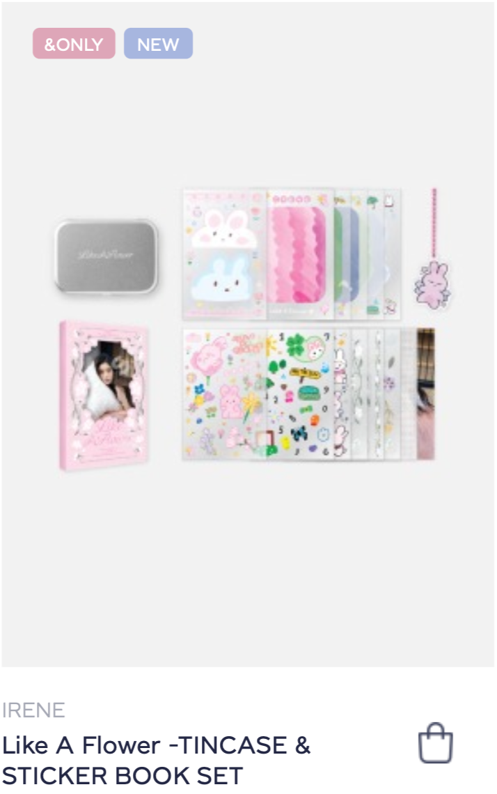 RED VELVET IRENE THE 1ST MINI ALBUM 'LIKE A FLOWER' OFFICIAL MD