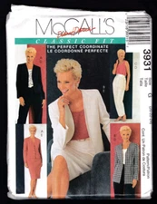 2003 McCall's Pattern #3931 Wmn Sz 20-24 - Uncut FF skirt jacket top pants