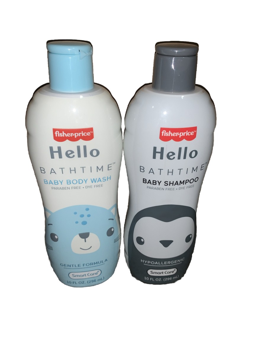 Fisher-Price HELLO Bathtime Baby Body And Baby Shampoo NEW