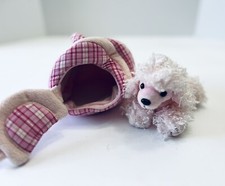 Animal Alley Poodle Pink Puppy Dog With Pink Dog House Toy 's R Us Plush 6  S