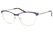 Inface IF8448-9031 Navy Gold Unisex Adults Eyeglasses 53-14-135 W/Case