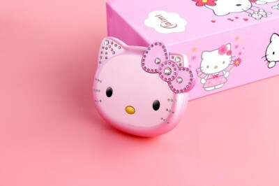 Entsperrt Hello Kitty K688 Flip süß Mini Handy für Frauen Mädchen Kinder Dual Sim