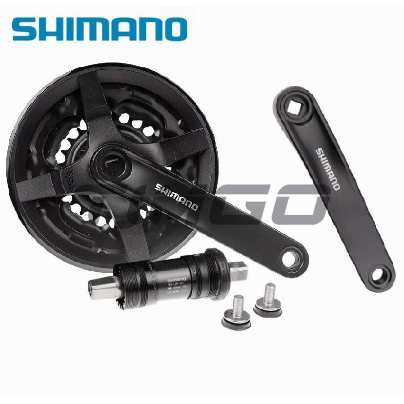 Shimano Tourney FC-TY301 6/7/8Speed Square Crankset 42-34-24T/48-38-28T  BB-UN101