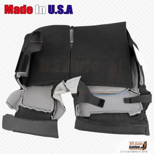 2013 2014 Ford Explorer Rear Driver Split Bench Bottom Leather Seat Cover Black - Picture 7 of 7