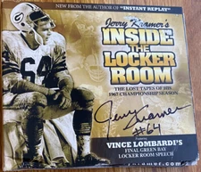 Signed Jerry Kramer's Inside Locker Room 2-CD set & Photo Booklet HOF GB Packers