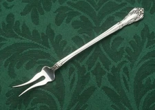 Chateau Rose by Alvin Sterling Silver Olive / Pickle Fork 5 5/8"