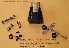 **REPAIR SERVICE** Johnson Evinrude OMC pressure tank two line fuel connector