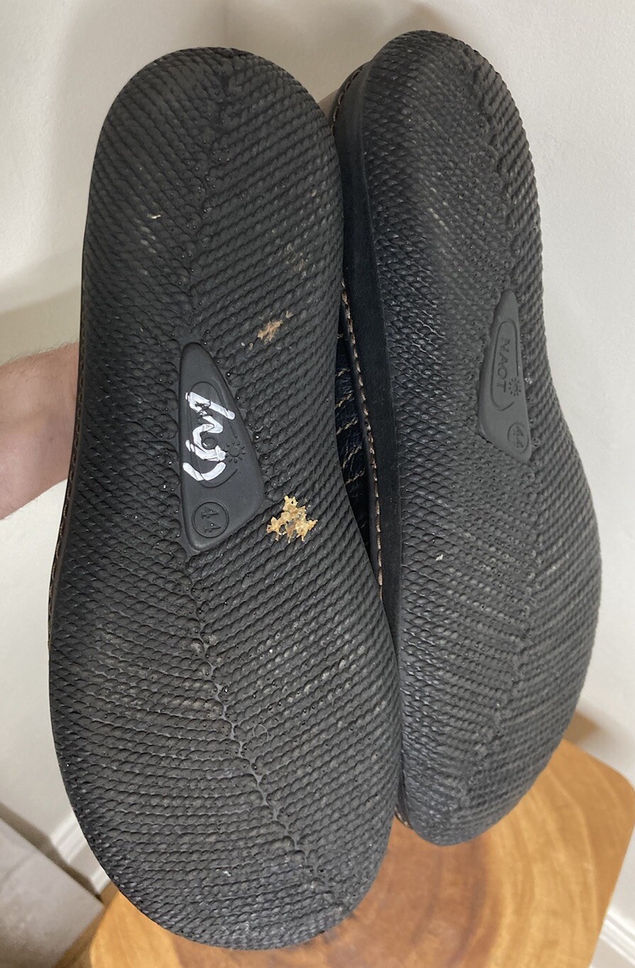 SAOLA Scarpe mocassino con fondo in gomma Naot da uomo US11 EU44 nero marrone pelle comfort Israele