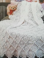 CROCHET PATTERN Baby Shawl blanket size  33 x 42"   116