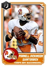 ACEO PARNELL DICKINSON TAMPA BAY BUCCANEERS CUSTOM HAND MADE ART CARD