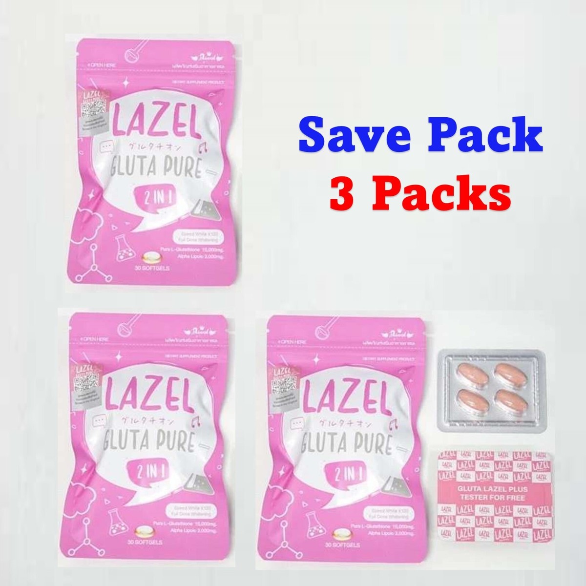 aura white pure l glutathione 3X Lazel Gluta 2in1 Beauty Smooth Radiant Skin Glowing Antioxidant 缺货 rich dietary sources like Lupus Treatments PRP, Stem Size:60 Capsules - 2 months
