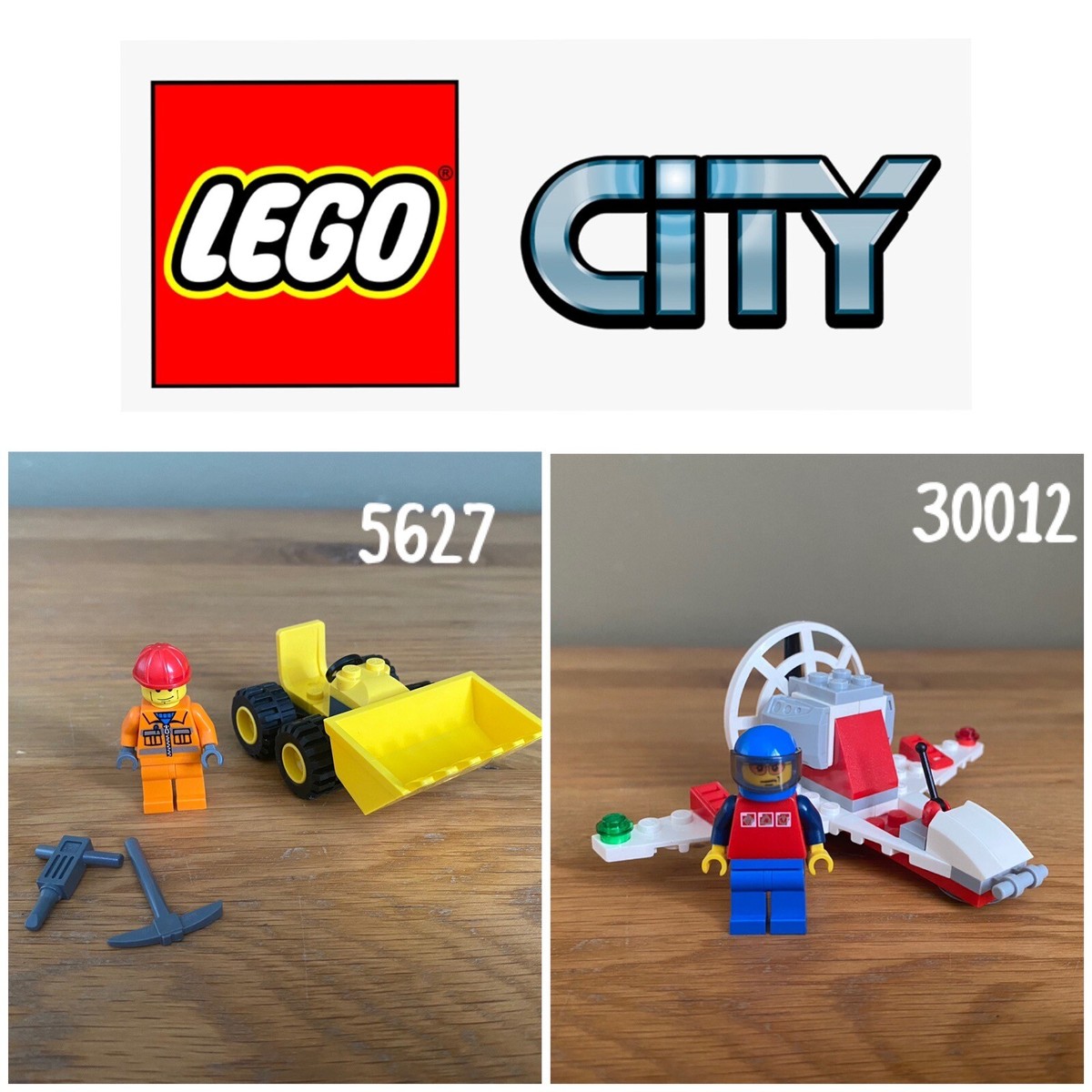 LEGO CITY Sets: Mini Bulldozer (5627) Mini Airplane (30012)