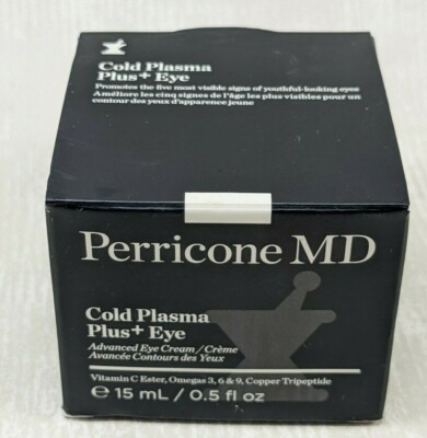 Perricone MD Cold Plasma Plus+ Advanced Eye Cream, 0.5oz, NEW IN BOX