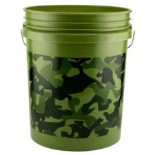 Leaktite Paint Pail Camouflage Print Comfort Foam Grip Polyethylene 5 Gal.