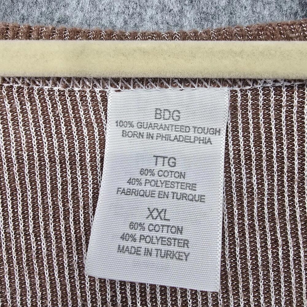 BDG Basic Layer Tee Men 2 Extra Large Brown Long … - image 3