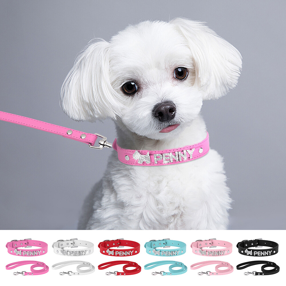 Dog Collar Charms For Small Dogs Paw-Shaped Rhinestone Collar