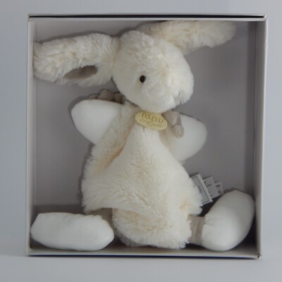 Doudou et Compagnie Paris Mon Lapin Bonbon 8'' Plush Bunny Lovely Beige New Boxed