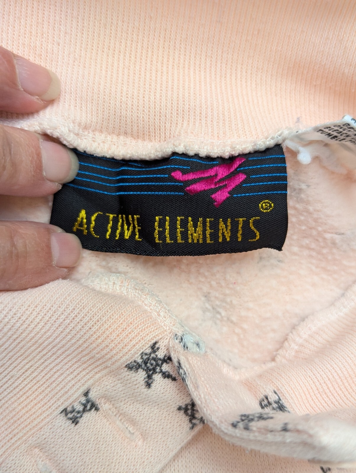 Active Elements Pullover Pink Snowflakes Sweatshi… - image 4