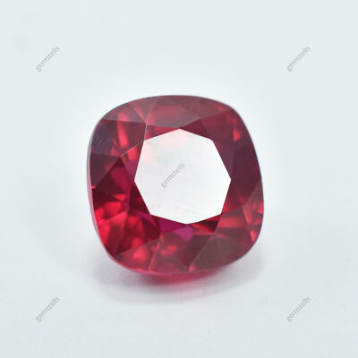 Square Cushion Cut 5.20 Ct Beautiful Red Ruby Natural Loose Gemstone CERTIFIED
