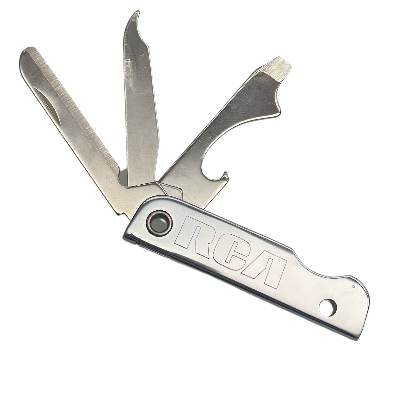 Basset RCA Trim Trio Pocket Knife Keychain Multi Tool 1.5" Blade eBay
