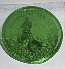 Blenko Festival of Glass 2012 Green Glass Medallion