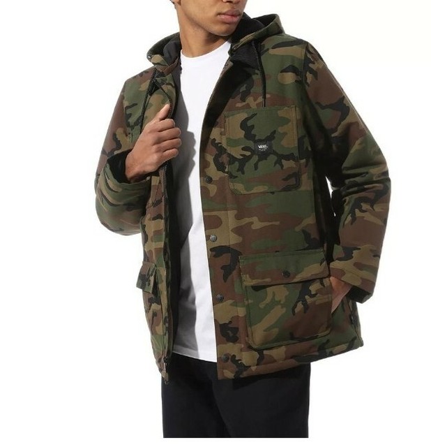 vans drill chore coat green