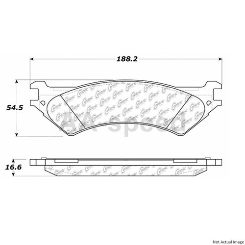 Brake Pads For 2004 Ford F-150 Heritage Front Rear Posi Quiet Brake Pad Set 2pcs - Picture 10 of 12