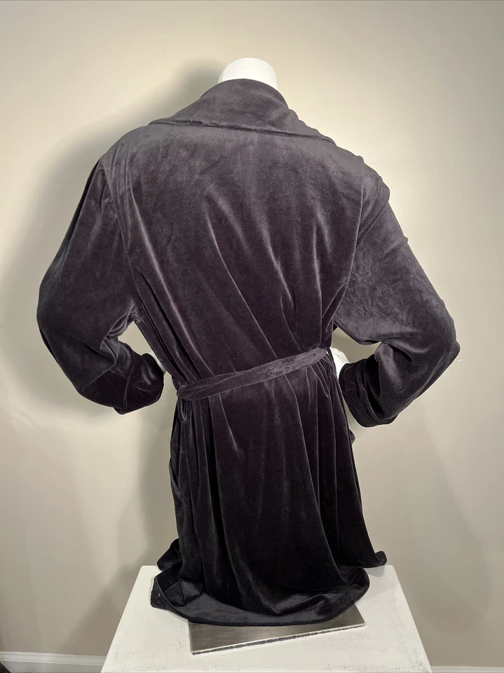 Халат женский Soma Intimates размер XL черный бархат карманы с подкладкой уютный лаунж - Изображение 3 из 4