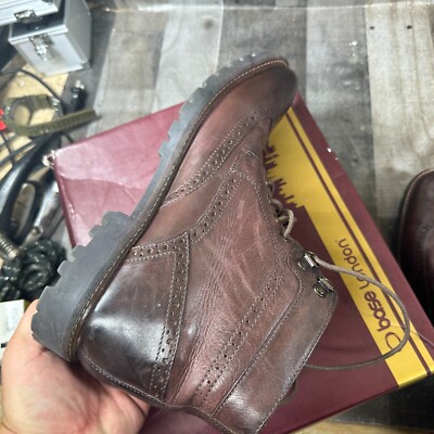 Base London Washed Brown Bower Boots Size 11 Dress Business  display picture 2