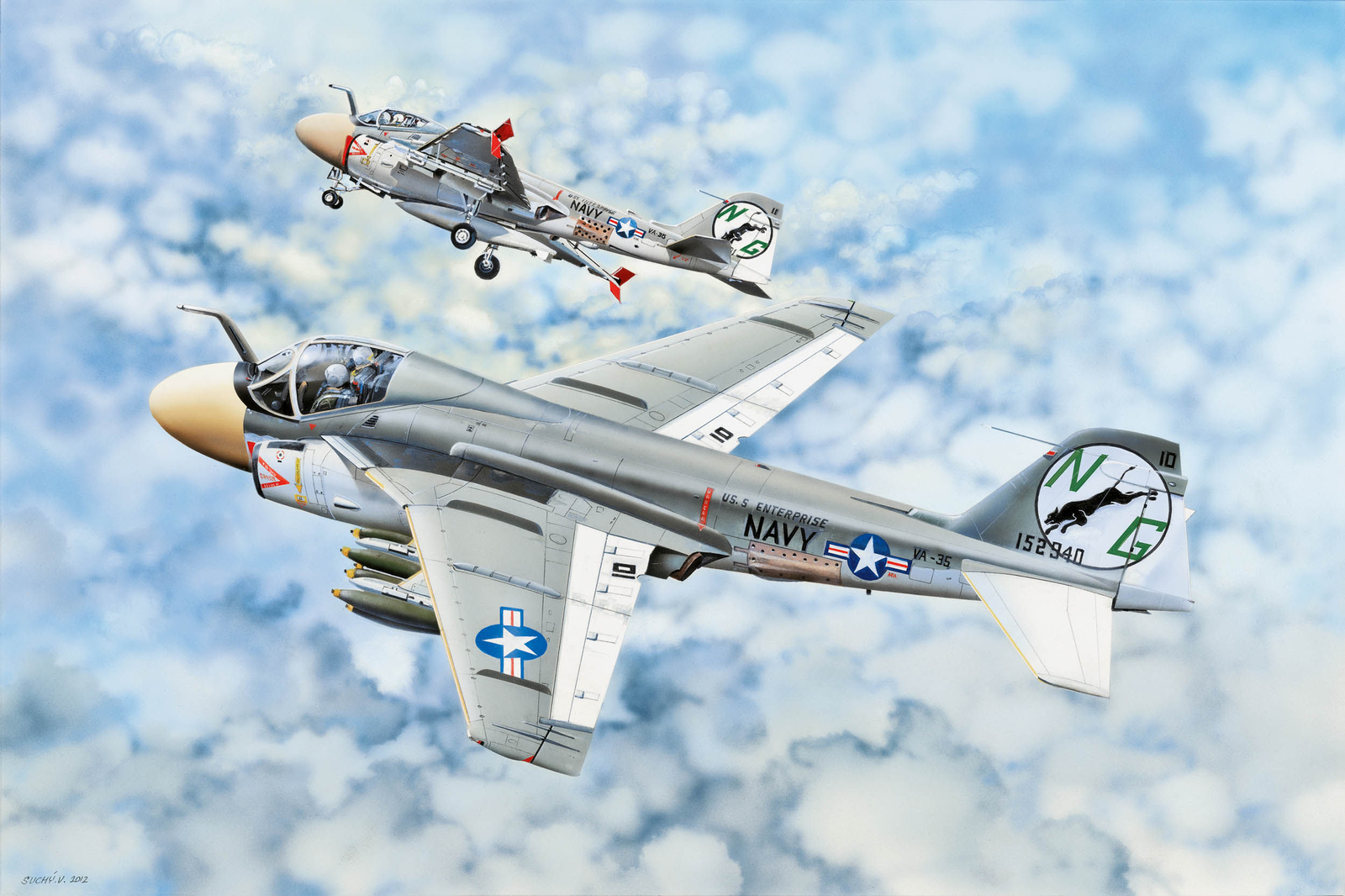 Trumpeter 02249 - 1:32 A-6A ""Intruder"" - New