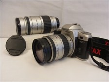 BD06 Near Mint PENTAX MZ-7 SLR 28-80mm f/3.5-5.6 100-300mm f/4.7-5.8 from Japan