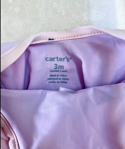 Carter's  Ruffle Swimsuit (Size 3 Months) Baby Girl's One Piece UPF 50 NWT - Imagen 2 de 4