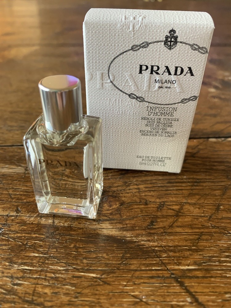 PRADA Infusion D'Homme Mini 0.27 oz Men's EDT Travel Spray New In Box  