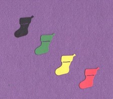 STOCKING qk Christmas die cuts scrapbook cards