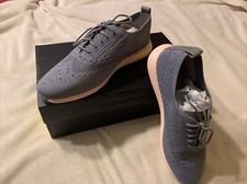 New Cole Haan 2 ZEROGRAND STCHLTE Knit Sneakers Women's SZ 9B W11512 Gray/Pink