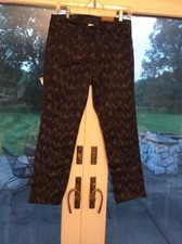 SONOMA WOMENS LIFE  STYLE CROPPED SLIM PANTS Blue Pattern Sz10 MODERN FIT NWT